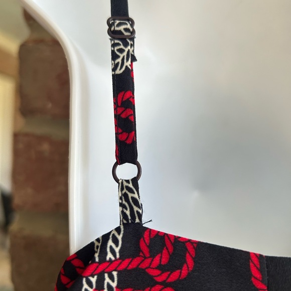 TOMMY HILFIGER NWOT Nautical Handkerchief Hem Sundress Red White Blue Knots 10 - Picture 11 of 13